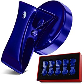 Force Magnet- Magnetic Clips Pack of 10 - Premium Quality Super Strength Magnet Clips with Anti Scratch Pads - Make Notes, Remember Appointments and Hang Keys on Metal Surfaces-Heavy Duty (Blue)