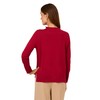 Adrianna Papell Women's Mock Neck Step Hem Sweater, Cranberry