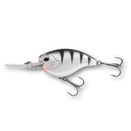 LMAB Crankbait 5.5 cm Power Vibe 55F - 3 Running Depths, Floating - Wobbler Bass, Crankbait Wobbler, Artificial Bait Fishing, Perch Wobbler, Spin Fishing Bait (White Tiger, DR | Running Depth 3-4 m |