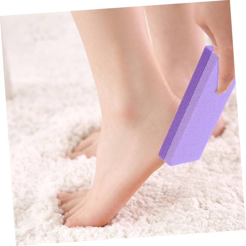 Mikinona 4pcs Double-sided Pedicure Foot File Pumice Stone Natural Stone