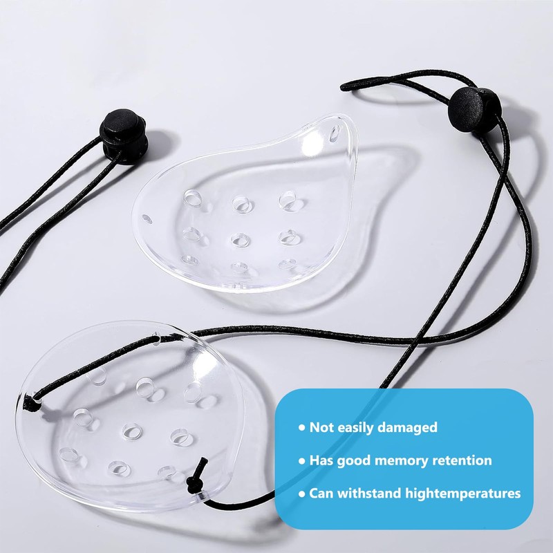 6 Pcs Transparent Eye Shield After Cataract Surgery, Plastic Eye