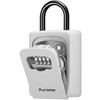 Puroma Lock Box, Large Key Lock Box Resettable Combination Code