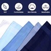 SHENGRUI Men's Handkerchiefs 5 Pcs Cotton Handkerchiefs Large Pocket Squares