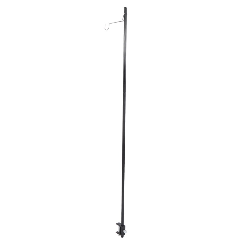 Camping Lantern Stand Aluminum Alloy Foldable Single Hook Lamp Pole