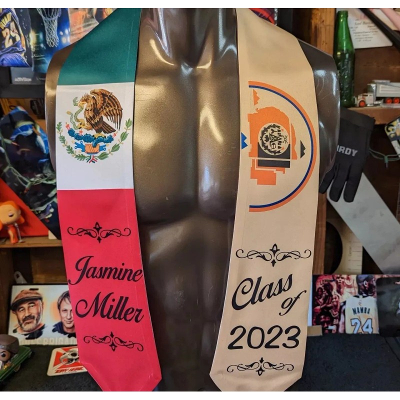 5 Pack 60in White Sublimation Blanks Plain Graduation Stole Scarf