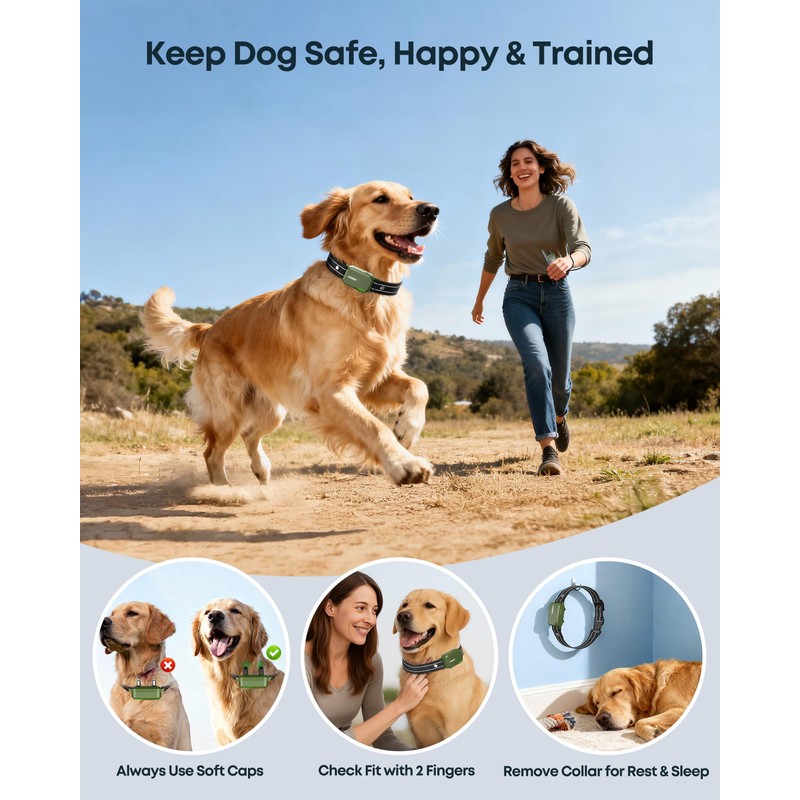 Jugbow Dog Shock Collar - 4500FT Dog Training Collar with