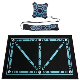 Football training mat, football mat with football trainer, 60 x 90 cm, football mat, ball control, training mat, non-slip, shock-absorbing, football rug for children and adults