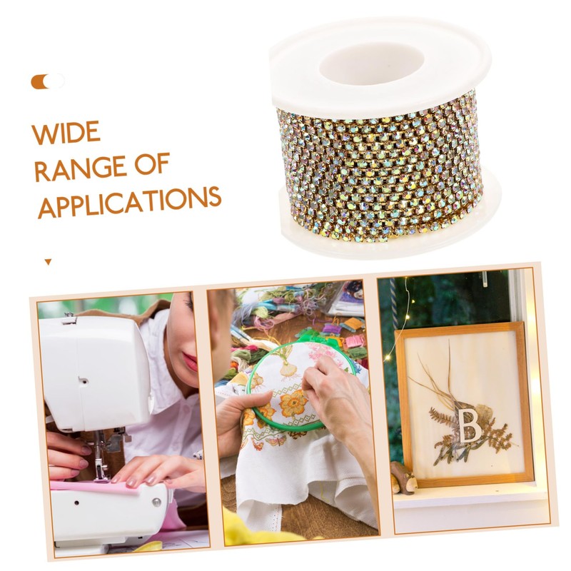 Gadpiparty Glitter Rhinestone Chain Trim Claw Cup Flexible Cut for