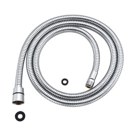 Kitchen 59-Inch or 150CM Pull Down Sink Faucet Replacement Pull Out Spray Head Hose Stainless Steel (Electroplating, 1.5 meters)