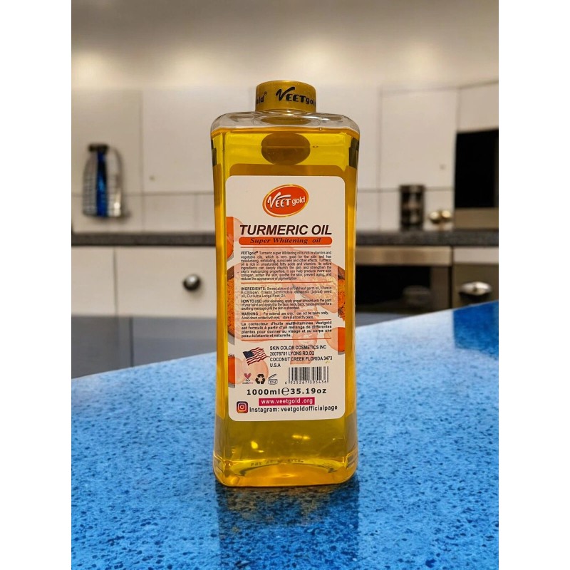 VEET GOLD Veet Gold Turmeric Whitening Oil Original 1000ml USA