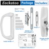 Eockatoo Sliding Glass Patio Door Handle Replacement Set with Key