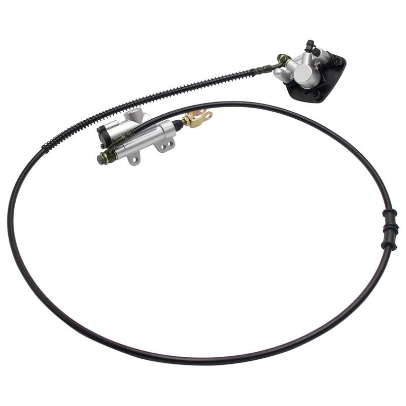 Hydraulic Rear Brake Caliper Cylinder w/Pad for Go Kart Drift