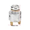 Universal Ignition Switch Lock Cylinder with Keys Aluminum Alloy Replacement