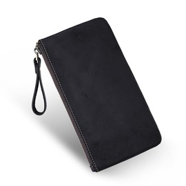 [Whatna] 2-Way 2-Way Cow Leather, Mini Second Bag, Clutch Bag, Small, Book, Leather, Thick, Leather, Thin, Long Wallet, Coin Purse, Bill Compartment, Handheld Bag, Wedding Bag, Formal Business