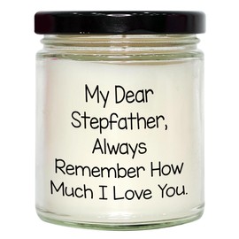 Gifts from Family to Stepfather, Warm and Cozy 9oz Vanilla Soy Candle for Christmas