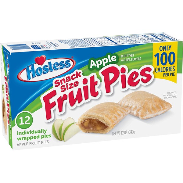 Hostess Snack Size Fruit Pies, Apple, 12 Count