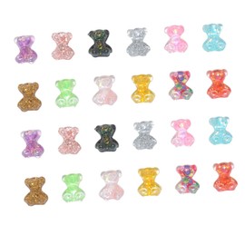BIUDECO DIY 3D Cartoon Bear Nail Art Charms Rhinestones Manicure Decals for Creative Nail Decorations