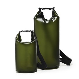 HYC00 Dry Bag Set 2Pcs 5L 10L Waterproof Bag for Women Men, Lightweight Dry Storage Bag Backpack for Kayaking Boat Tour Canoe, Fishing, Rafting, Swimming, Snowboardingarding,C3-Green
