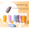 Travel Bottles 4 PCS Silicone, Refillable Shower Gel and Shampoo
