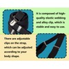 ZoeTekway Braces Black for Men, Elastic and Adjustable Braces with