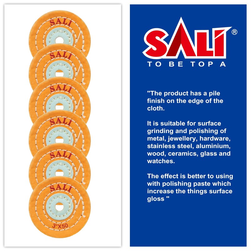 SALI 6 Pack Polishing Wheel for Bench Grinder Buffing Wheel
