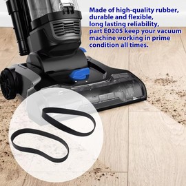 2PCs Vaccum Cleaner Belt Fit for Eureka Powerspeed Pro Swivel Plus NEU192, NEU195 &for Turbo Pet Cord Rewind NEU202, HDUE2CR,Replacement Belt E0205,XSPANDER New Version