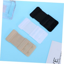 WRITWAA 3pcs Bra Hook Extension Bra Back Extenders Bra Clips for The Back Backless Bras Ladies Bras Bra Extension Strap Stick Good Bra Strap Extender 2 Hook Women's Elastic Strap Clip