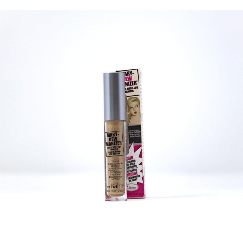 theBalm Mary-Dew Manizer Liquid Highlighter, All-Over Illuminator, Easily Blendable