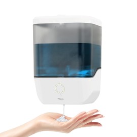 HANFNDA Wall Mount Soap Dispenser Commercial Soap Dispenser Wall Mounted for Bathroom Public Places Automatic Touchless 1000ml/33.8oz White