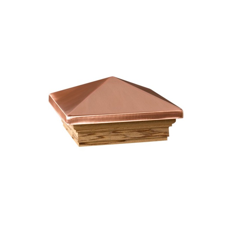 Deckorators 4x4 Victoria Copper High Point Post Cap - Cedar