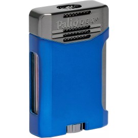 PALIO® Pro Line, Antares Double-Jet Torch Lighter. Side Squeeze Ignition, Blue