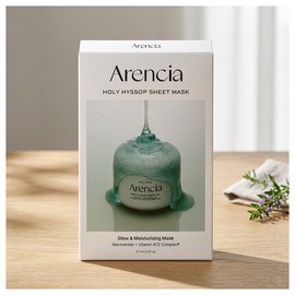 Arencia Holy Hyssop Mask Pack of 5 (2 packs) I agree to the use of personal information / 아렌시아 홀리 히솝 마스크 팩 5매 2개 개인정보 활용에 동의합니다