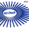 Lelix Felt Tip Pens, 40 Blue Pens, 0.7mm Medium Point
