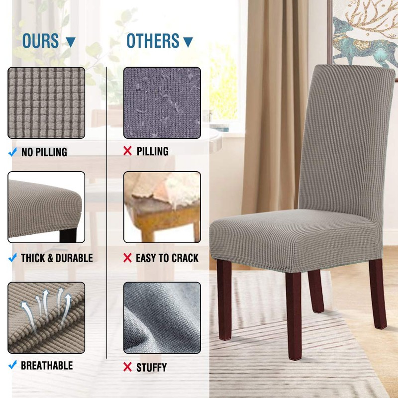 Smarcute Dining Chair Covers Stretch Removable Washable Chair Covers Chair
