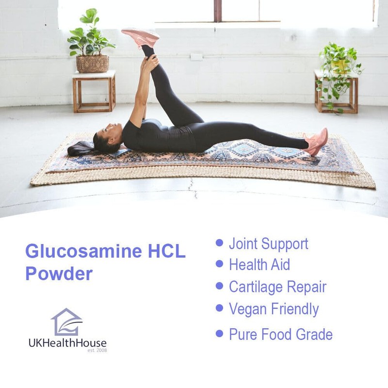 UKHealthHouse Glucosamine Hydrochloride Powder Joint and Cartillage Support Extra Strength