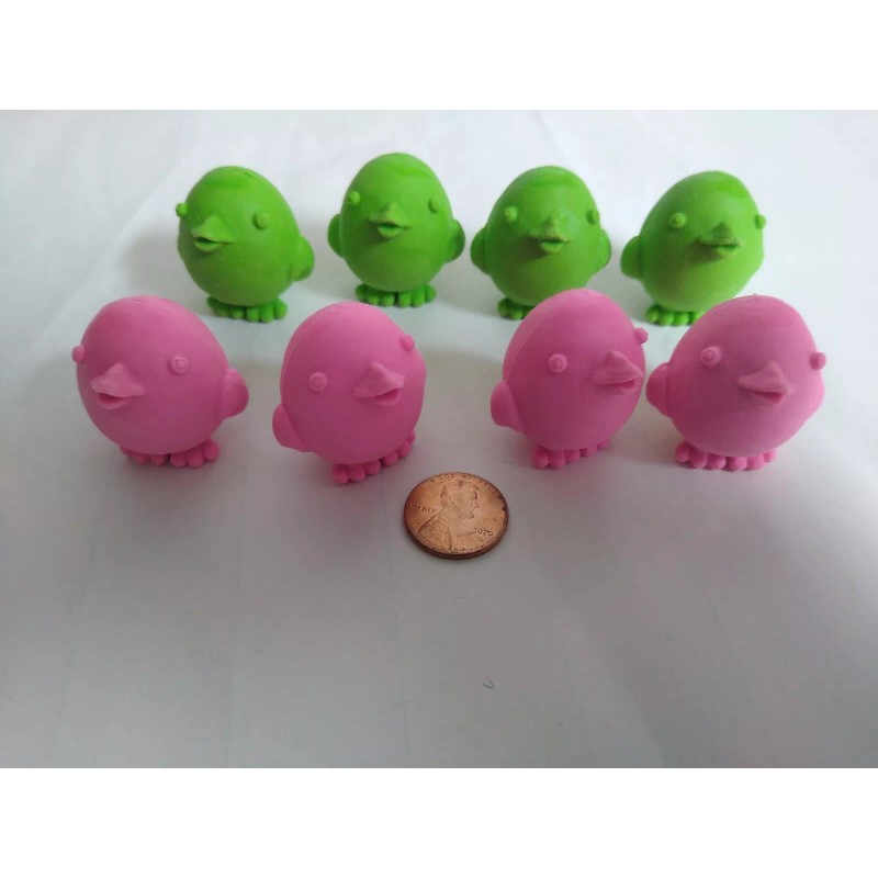 Wholesale Merchandisers 8 Easter erasers Chicken