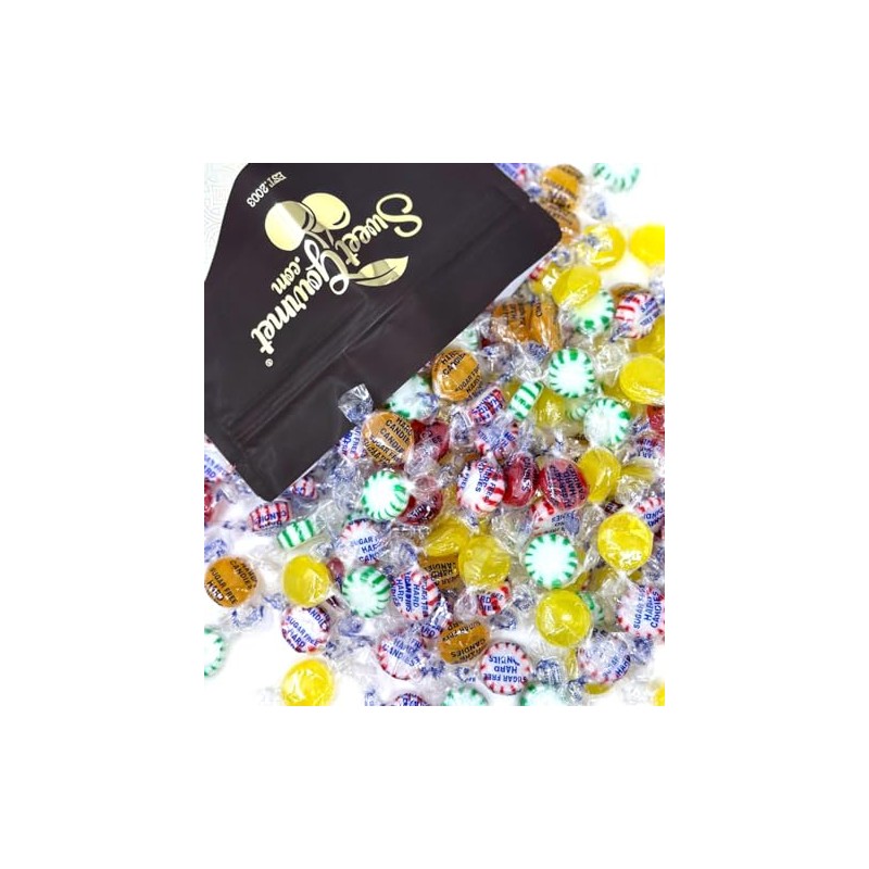 SweetGourmet Hostess Sugar-Free Arcor Hard Candy (Lemon, Mint, Butterscotch, Cinnamon)