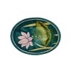 Hand painted ceramic soap dish india with drainage holes, 13