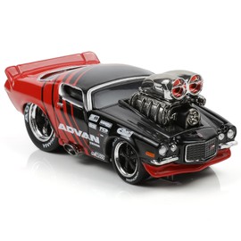 Risopen 1/64 Scale 1971 Chevr0let Camaro Racing Car Model Toy Alloy Metal Diecast Red Racing Car Model Toy Gift Small Classic Auto Model Antique Collection Sport Vehicle Model for Kid Boy Men Adult