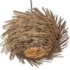 Vintage Nest Designed Natural Brown Rattan Wicker Ceiling Pendant Lighting