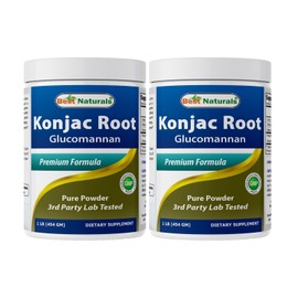 Konjac Foods 2 Pack Best Naturals Konjac Root Glucomannan1 Lb Pure Powder