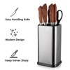 Universal Knife Block Without Knives,Modern Knife Holder for Kitchen Counter,Stainless