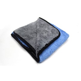 Maxshine 600GSM Ultimate Crazy 2C Microfiber Towel Series for Car Detailing, Blue & Grey, 40x40cm
