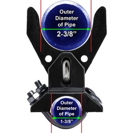Pool GATE Latch: Child Safety Pool Latch - Push Style Pool Gate Latch for Chain Link 1-3/8" Gate Frames and 2-3/8" Gate Posts - 1 Latch