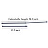 Tension Curtain Rod for Window Cupboard Closet, Black Extendable Adjustable