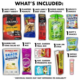 Fun Flavors Box Healthy Foods Snack Care Package Nutritious Low Carb Nuts Beef Protein Lovers