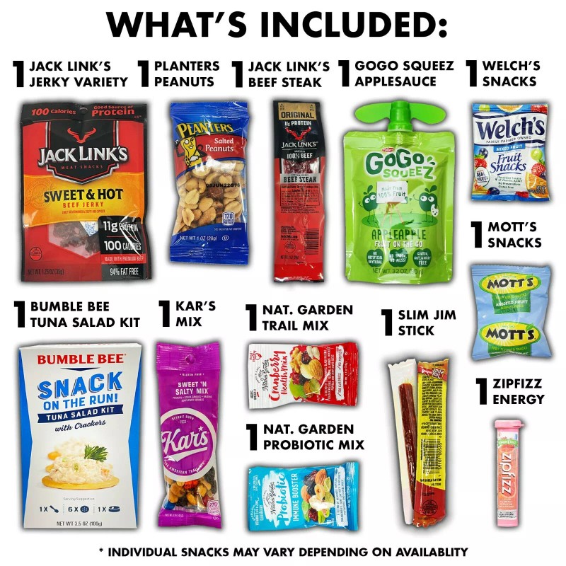 Fun Flavors Box Healthy Foods Snack Care Package Nutritious Low