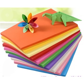 CHSYOO 200 Sheets, 20 Colours, Art Origami Paper Double Sided Printer Paper, A4 70gsm, for DIY Handicrafts, Paper Cutting, Children School, Kids Party or Office Printing