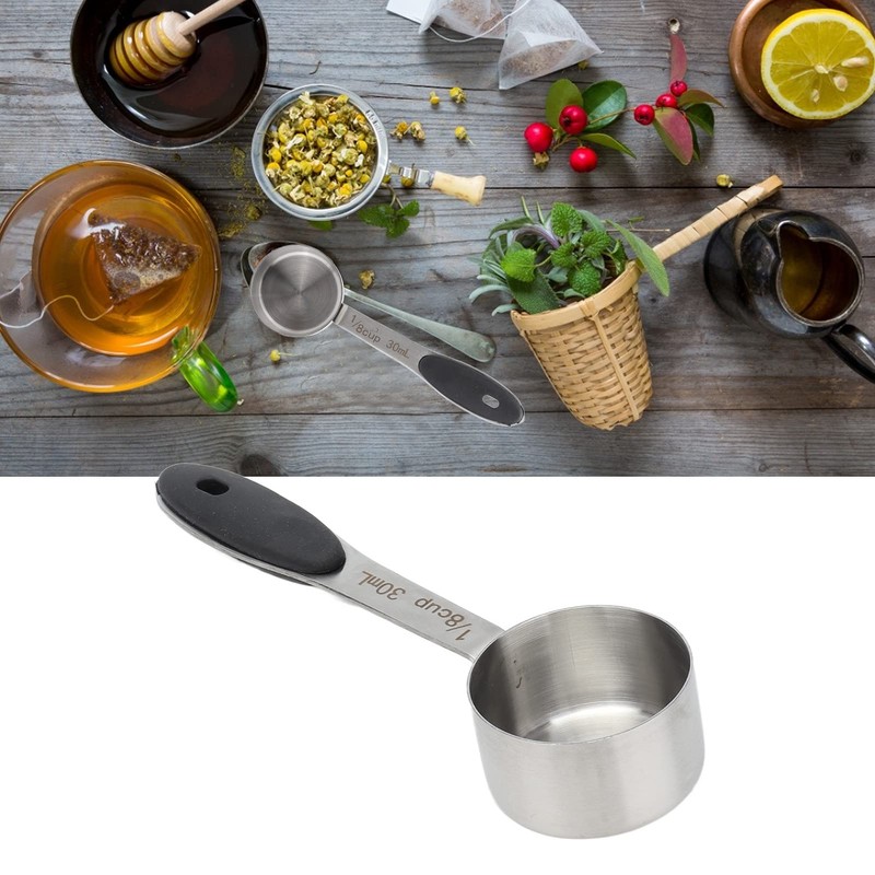 HAOHIZE 30ml Measuring Spoon, 1/8 Cup Measuring Cup, Teaspoon, Measuring