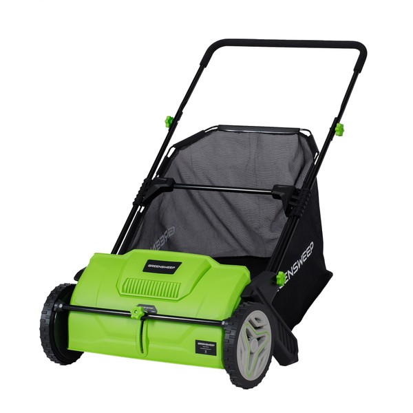 Pickup Pro Garden Sweeper - Manual Leaf & Grass Push